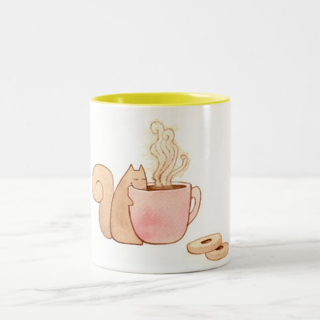 Squirrel Snack Coffee Mug (Center)