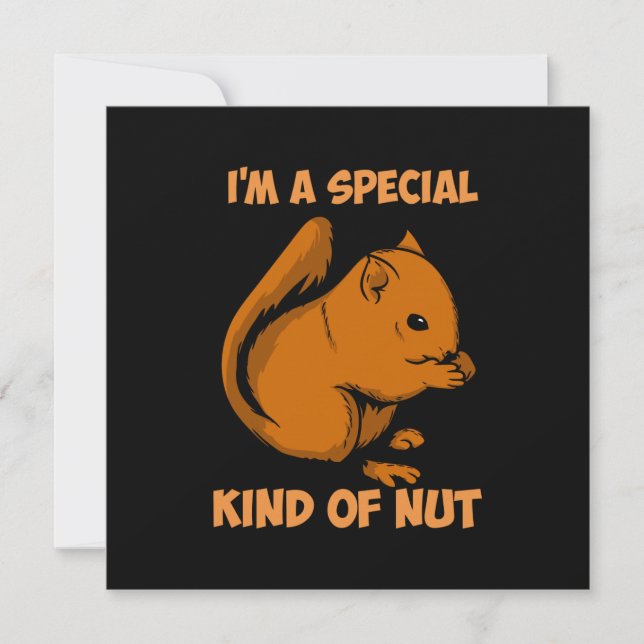 Squirrel - Special Kind Of Nut  Invitation (Front)