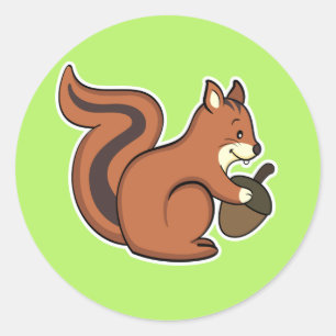 Squirrel sticker