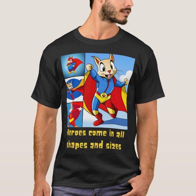 Squirrel Superheroes T-shirt (Front)