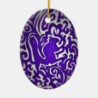Squirrel Swirl (2) Ceramic Tree Decoration
