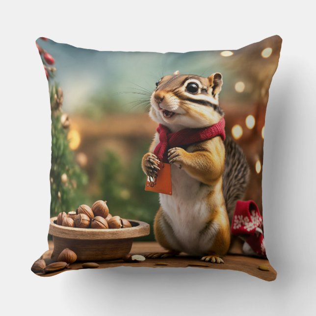 Squirrel Symphony Cushion (Front)