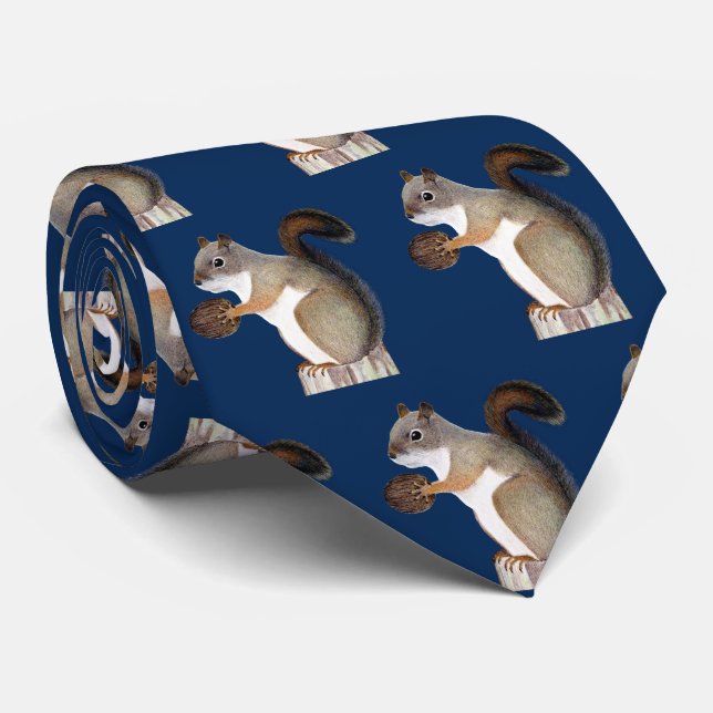 Squirrel Tie (Rolled)