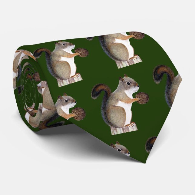 Squirrel Tie (Rolled)