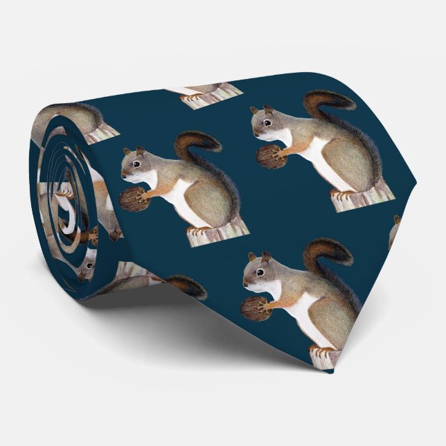 Squirrel Tie (Rolled)
