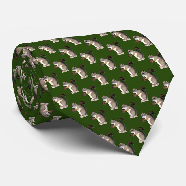 Squirrel Tie (Rolled)