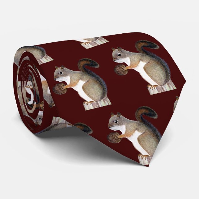 Squirrel Tie (Rolled)