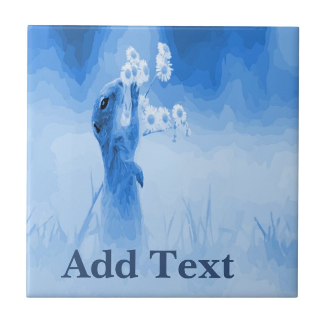 Squirrel  Tile, Dutch Look, Personalise Tile (Front)