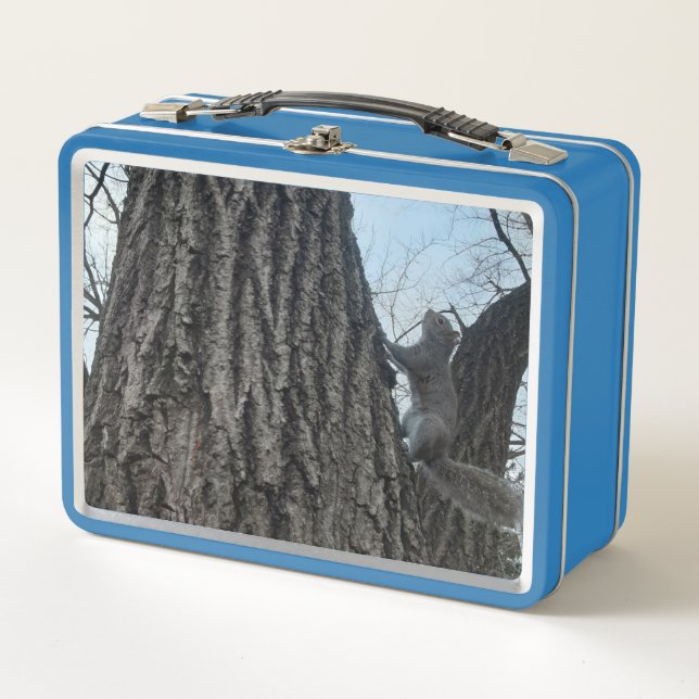 Squirrel/Tree Metal Lunch Box (Front)