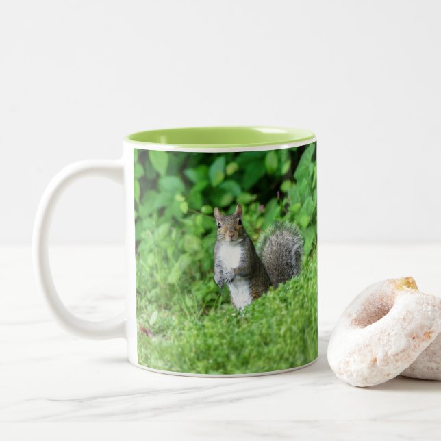 Squirrel Two-Tone Coffee Mug (With Donut)