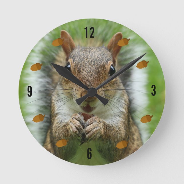 Squirrel Wall Clock (Front)