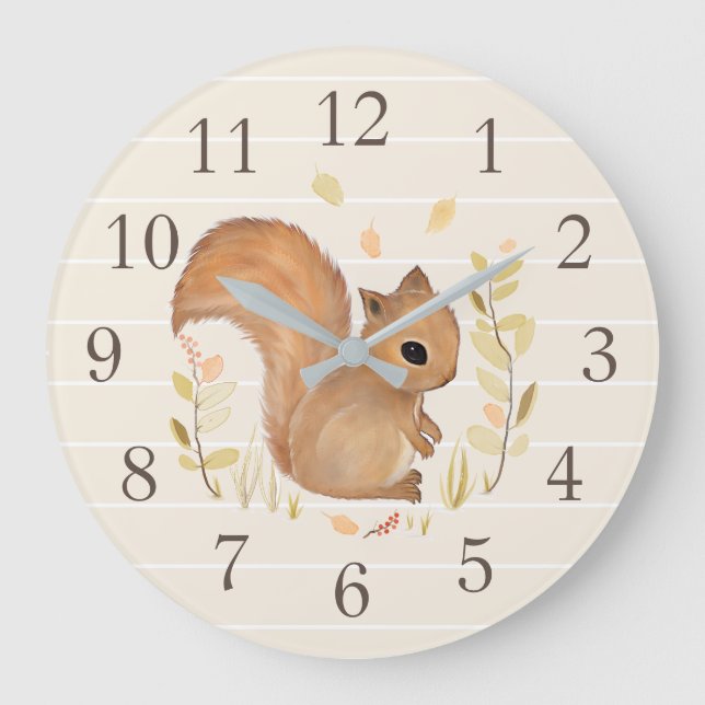 Squirrel Wall Clock (Front)
