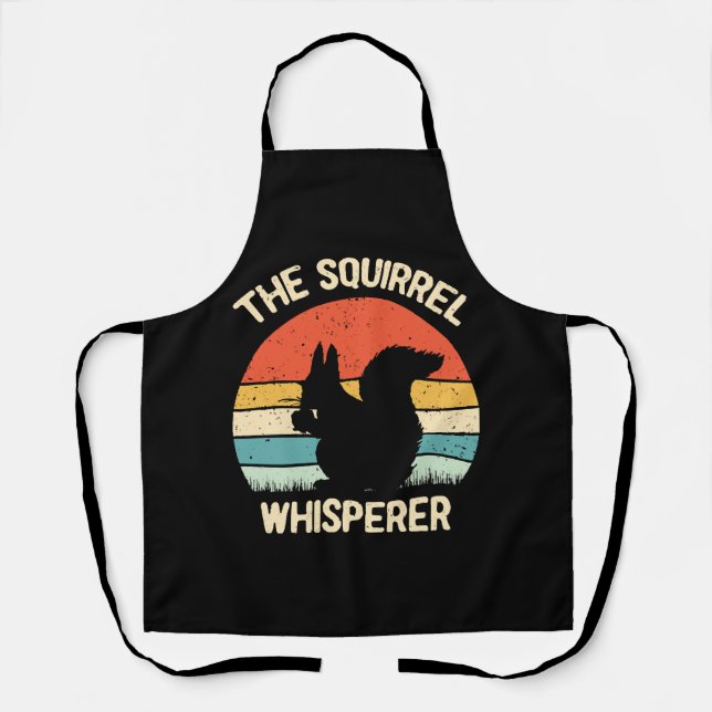 Squirrel Whisperer Squirrels Lovers Gift Apron (Front)