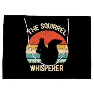 Squirrel Whisperer Squirrels Lovers Gift Large Gift Bag