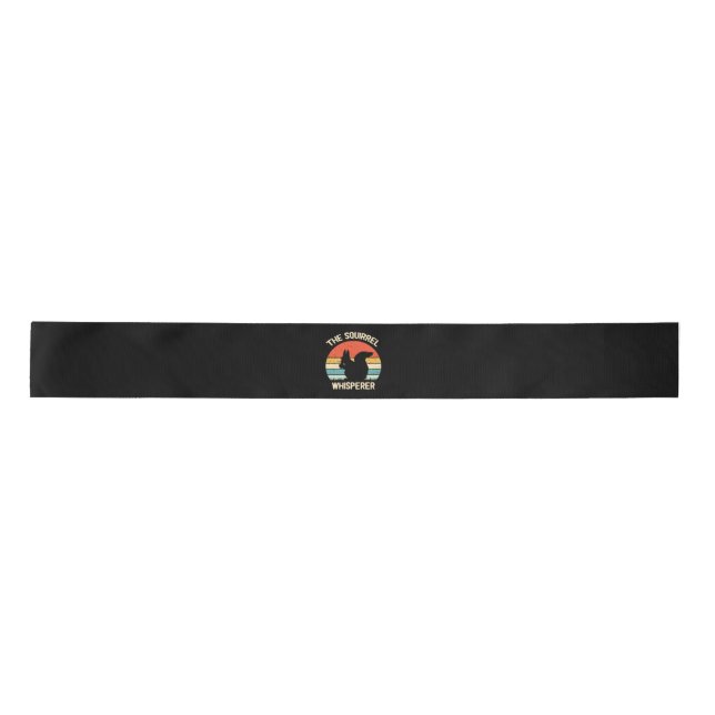 Squirrel Whisperer Squirrels Lovers Gift Satin Ribbon (Front)