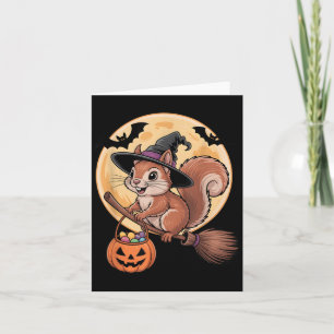 Squirrel Witch Hat Pumpkin Halloween Costume Men W Card