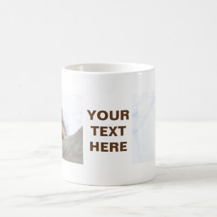 Squirrel with a walnut coffee mug