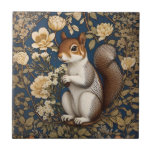 Squirrel With Acacia Flowers William Morris Ceramic Tile<br><div class="desc">Squirrel With Acacia Flowers William Morris Ceramic Tile, a charming and artistic piece that combines the whimsy of a squirrel with the timeless elegance of William Morris-inspired floral patterns. This ceramic tile features a delightful scene of a squirrel amidst the beauty of acacia flowers, capturing the essence of nature in...</div>