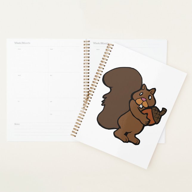 Squirrel with Acorn Cute Woodland Animal Planner (Creator Uploaded)