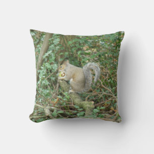 Squirrel with Acorn Pillow