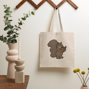 Squirrel With An Acorn Tote Bag