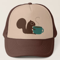 Squirrel with Coffee | Woodland Animal