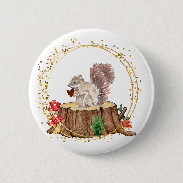 squirrel with heart button (Front)