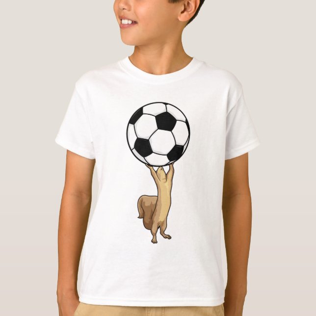 Squirrel with Soccer ball T-Shirt (Front)