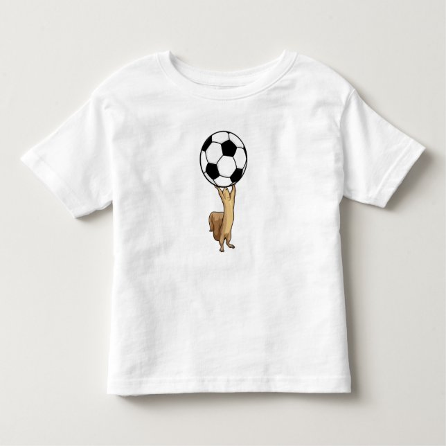 Squirrel with Soccer ball Toddler T-Shirt (Front)