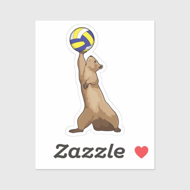 Squirrel with Volleyball (Sheet)