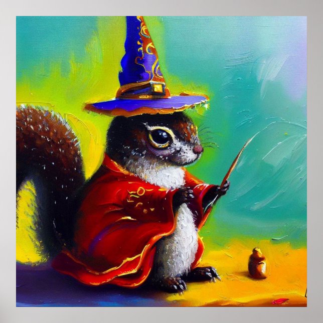 Squirrel Wizard Poster (Front)