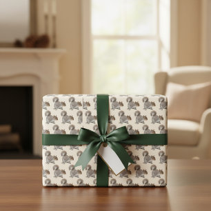 Squirrel Wrapping Paper Sheet 