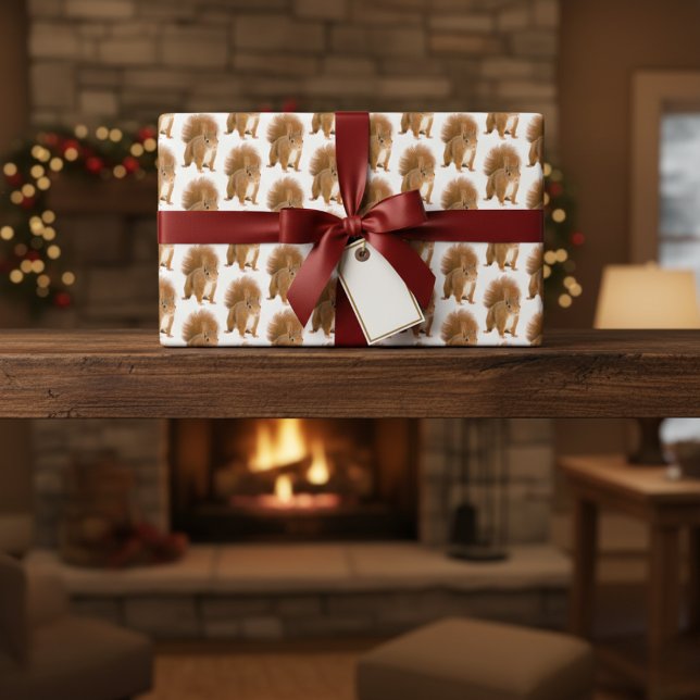 Squirrel  wrapping paper sheet (Squirrel Wrapping Paper Sheet)