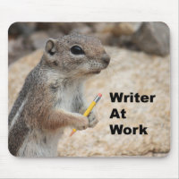 Squirrel Writer Mousepad