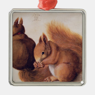 Squirrels, 1512 metal ornament