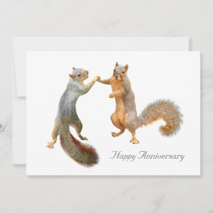 Squirrels Anniversary Card