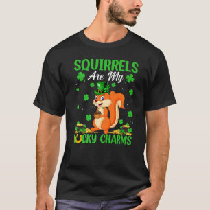 Squirrels Are My Lucky Charms Squirrel St Patrick  T-Shirt