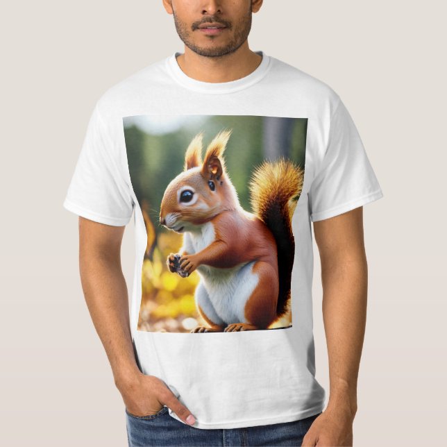 Squirrels at Work: Unique T-Shirt Designs   (Front)