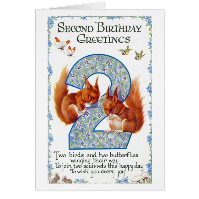 Squirrels card (Front)