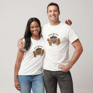 Squirrels Disco Funny Party T-Shirt