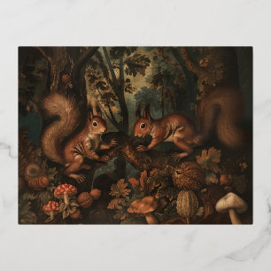 Squirrels - Foil Postcards