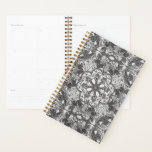 Squirrels Hand Drawn Mandala Planner<br><div class="desc">This woodland squirrels yearly planner, featuring intricate hand drawn mandala artwork, is sure to add some original, whimsical style to your work day. This detailed weekly planner showcases a one of a kind squirrel mandala design, featuring hand-drawn details in white, which stands out beautifully against a customisable background colour of...</div>