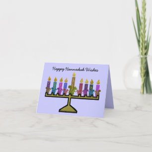 Squirrels Hannukah Menorah Cards