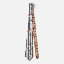 Squirrels in birch trees on grey, acorns under