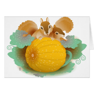 squirrels in the pumpkin patch