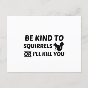 SQUIRRELS KIND POSTCARD
