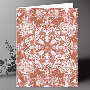Squirrels Mandala Art Blank Thank You Card