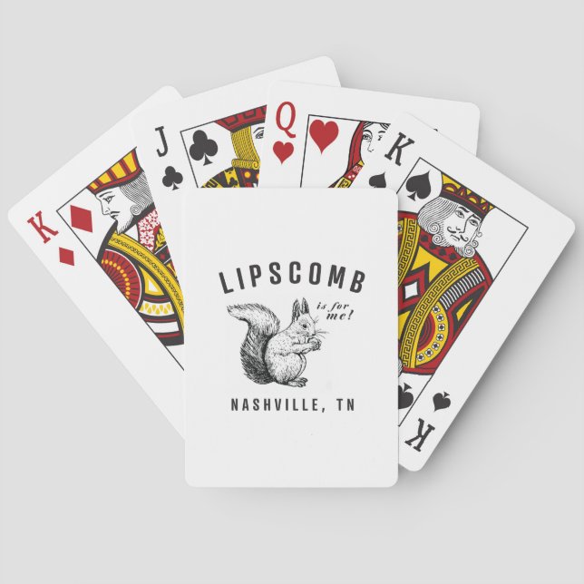 Squirrels of Lipscomb Playing Cards (Back)