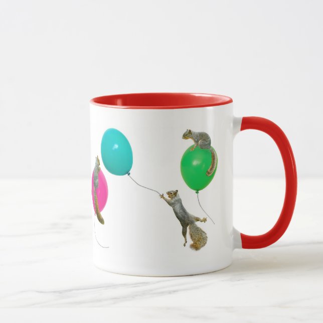Squirrels on Balloons Mug (Right)