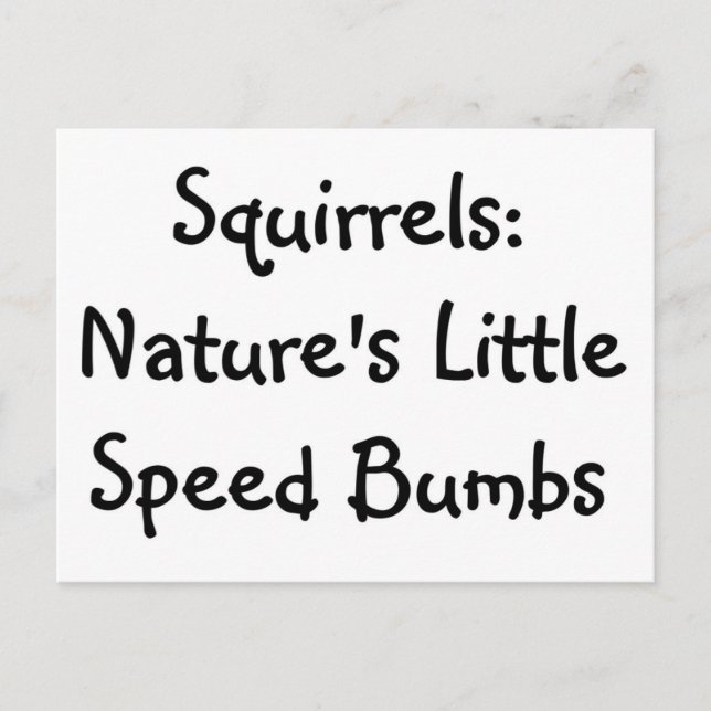 Squirrels Postcard (Front)